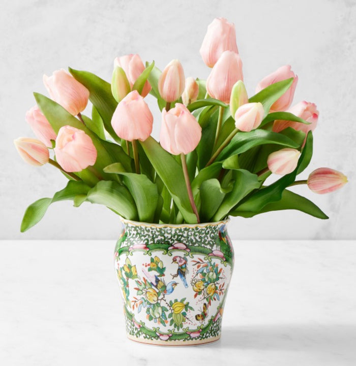 16'' Real Touch Tulip Bush ( RXY1001-#6 Pink )