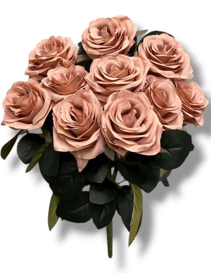 17.5'' Deluxe Rose Bush ( B1024N-#21 Champagne ) AN10004