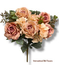 19'' Rose/Hydrangea Bush ( TY3792-PK/MV )