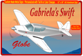 1946 Globe/Temco Swift GC-1B (Silver) HD Airplane Horizontal Sign