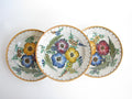 edgebrookhouse - 1950s PZH Areo Gouda Holland Hand-Painted Decorative Pottery Bowls - Set of 3