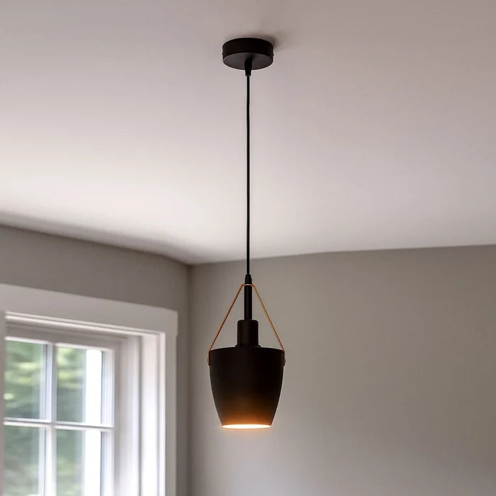 2-Pack Vintage Black Pendant Ceiling Light E27 Metal~4352