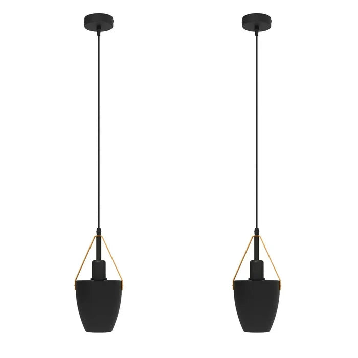 Vintage Pendant Ceillng Light Black