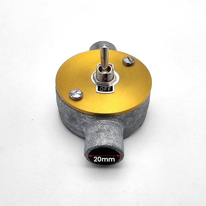 20mm 2 way Galvanized Conduit Box with Toggle Switch Box fitting~6101