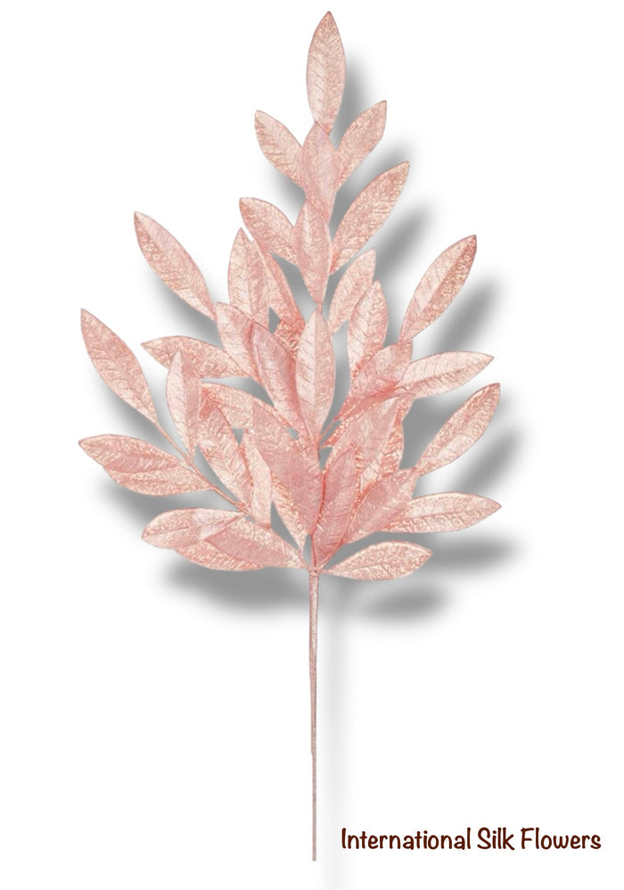 27" Pearlized Bay Leaf Spray ( XAQ116-PK )