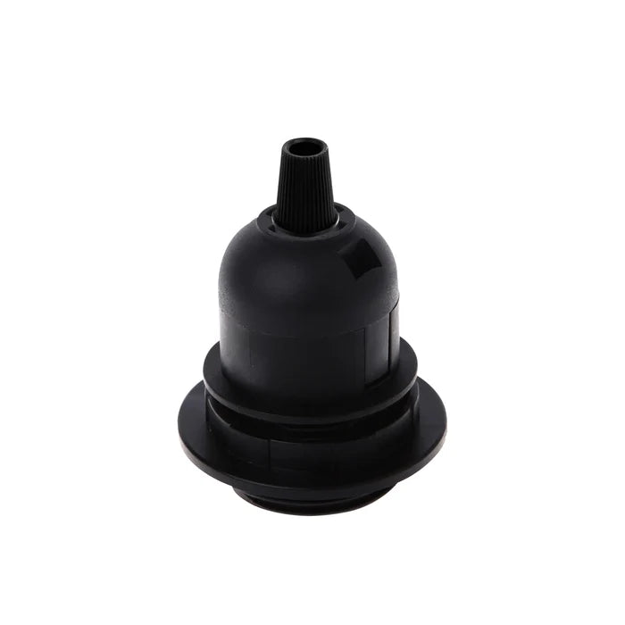 3Pack E27 Light Bulb Pendant Socket Holder Screw Black Plastic Lamp holder~4373