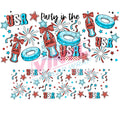 40 oz Tumbler Wrap - UVDTF Ink Transfers - Party In USA | UVDTF from The Glitter Guy