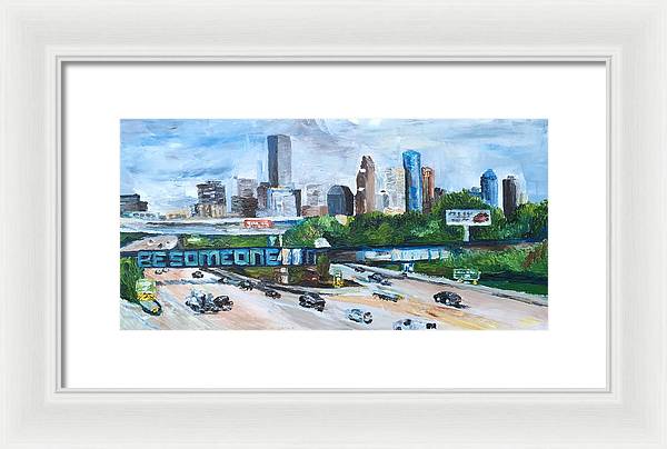 45 South, Houston, Texas - Framed Print
