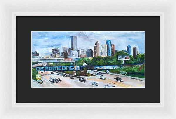 45 South, Houston, Texas - Framed Print