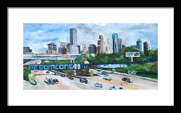 45 South, Houston, Texas - Framed Print