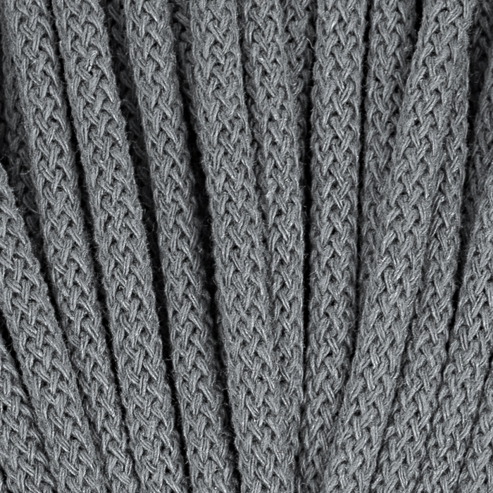 5mm Braided Cord – Steel Gray Color