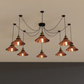 8-Way Spider Light Cone Shade Pendant Light~5136