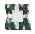 Alpine Nutcracker Dark Green Throw Blanket 50"x 60"
