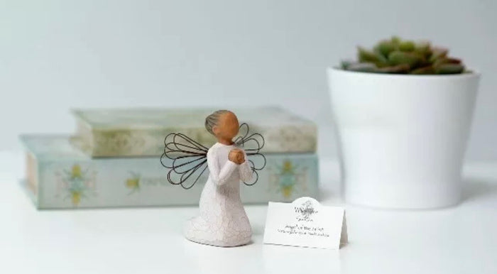 ANGEL OF THE SPIRIT FIGURE SCULPTURE HAND PAINTING WILLOW TREE BY SUSAN LORDI