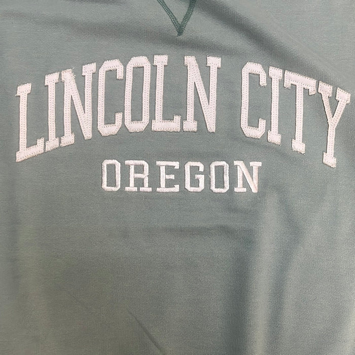 Apparel - Unisex Crewneck Lincoln City Oregon Sage