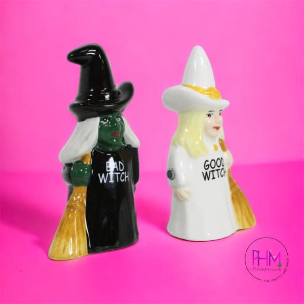 Bad Witch Good Magnetic Salt & Pepper Shakers - Shaker
