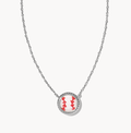 Baseball Short Pendant Rhod Ivory Mop Necklace Kendra Scott