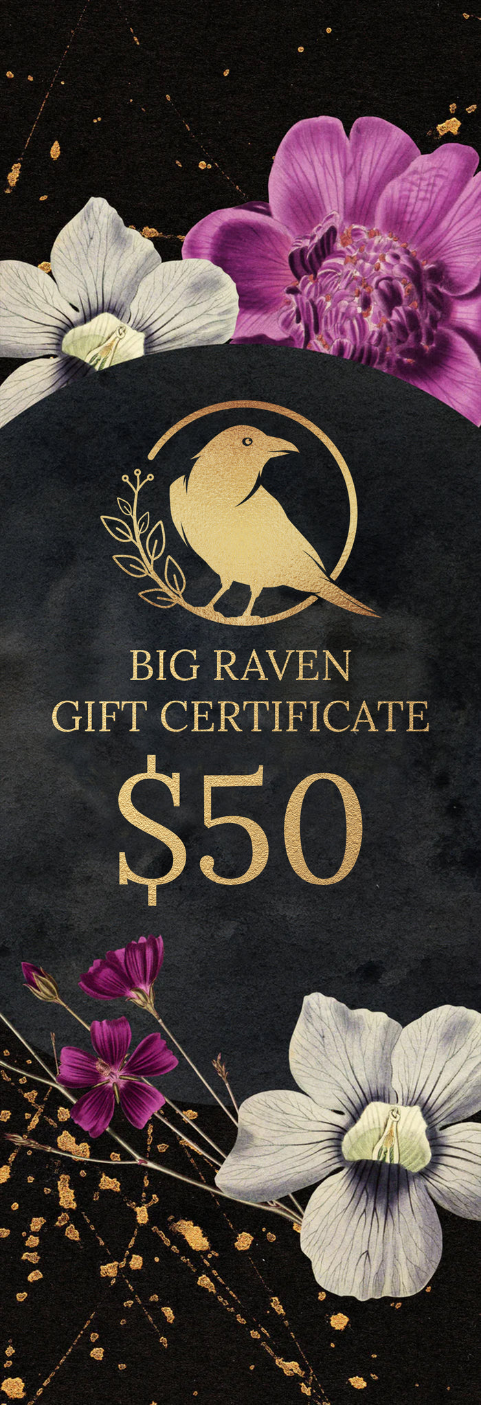 Big Raven Gift Certificate $50
