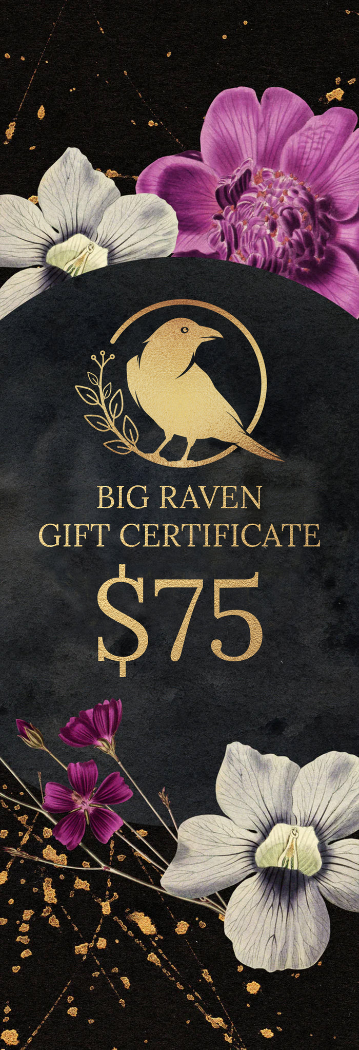Big Raven Gift Certificate $75