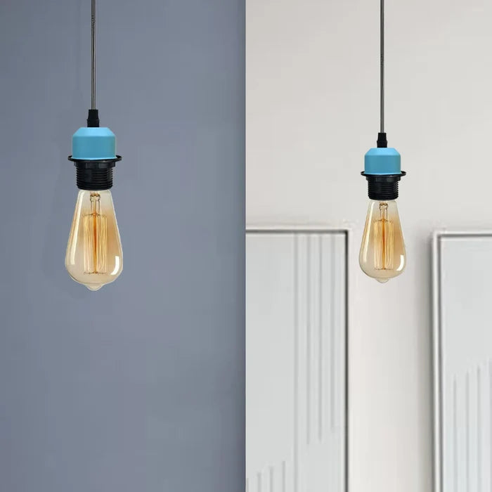 Blue Adjustable Ceiling 2 pcs E27 Pendant Light Holder ~4226