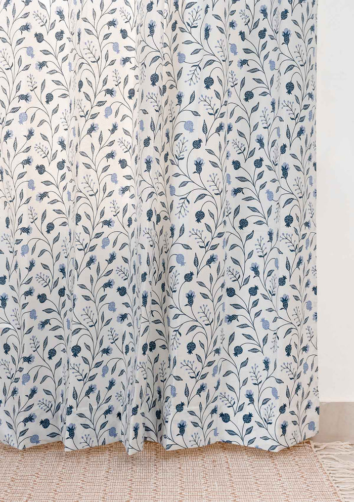 Blue Ruby Cotton Fabric - Powder Blue