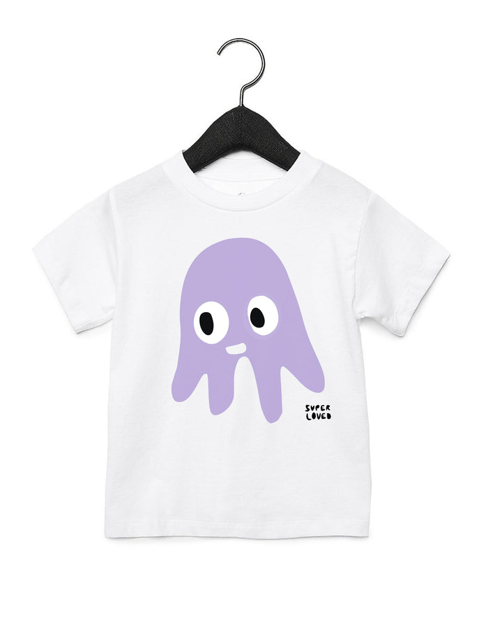 Brainy Octopus Kids T-Shirt - Natural-Joseph + Sue-treehaus