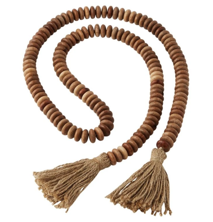 Brown Wood Bead Garland