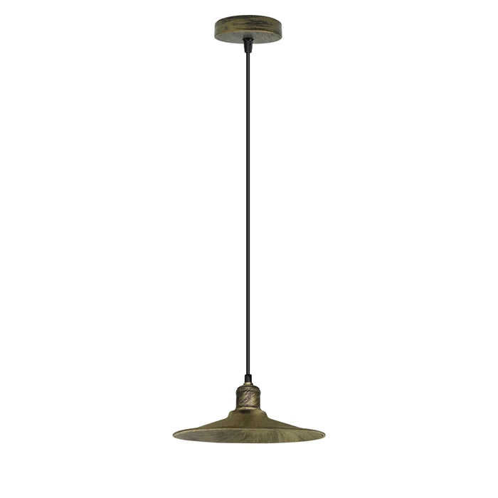 Ceiling Pendant Light E27 Metal Hanging Light Brushed Brass  ~4404