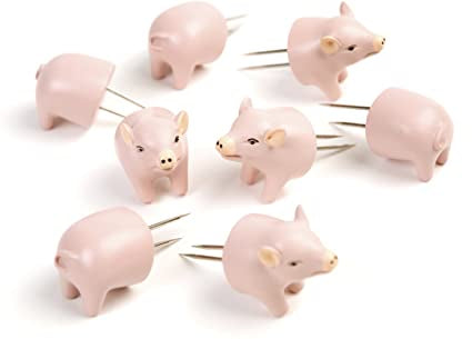 Charcoal Companion Pig Corn Holders, Set of 4