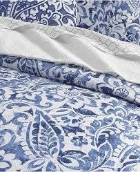 Charter Club Damask Designs Textured Paisley Cotton 300-Thread Count 2-Pc. Twin Duvet Cover Set.