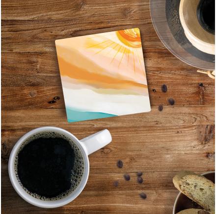 Coaster Sun Abstract