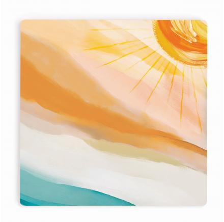 Coaster Sun Abstract
