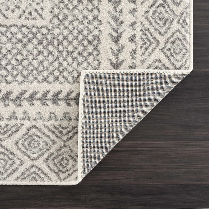 Contemporary Traditional Gray and Ivory Neutral Area Rug - The Rug Decor