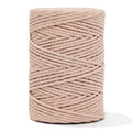 Cotton Rope Zero Waste 3 mm - 3 ply - Marshmallow Color