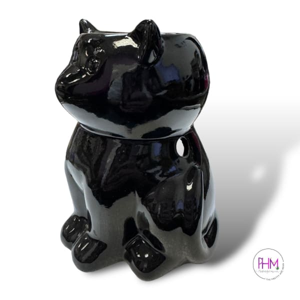 Enchanted Familiar Black Cat Oil Burner 🐈‍⬛ - Wax Warmer