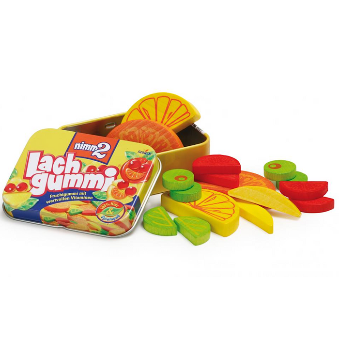 Erzi Lachgummi in a Tin