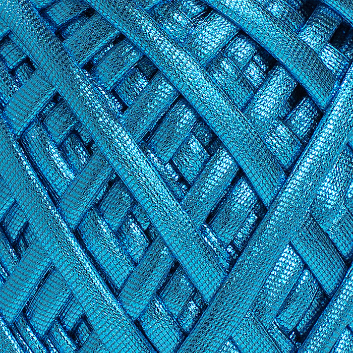 Fabric Yarn Metallic T-Shirt Yarn Electric Blue Color