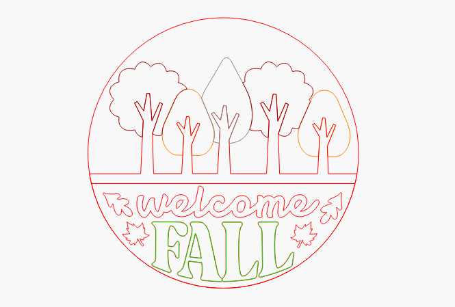 Fall trees welcome