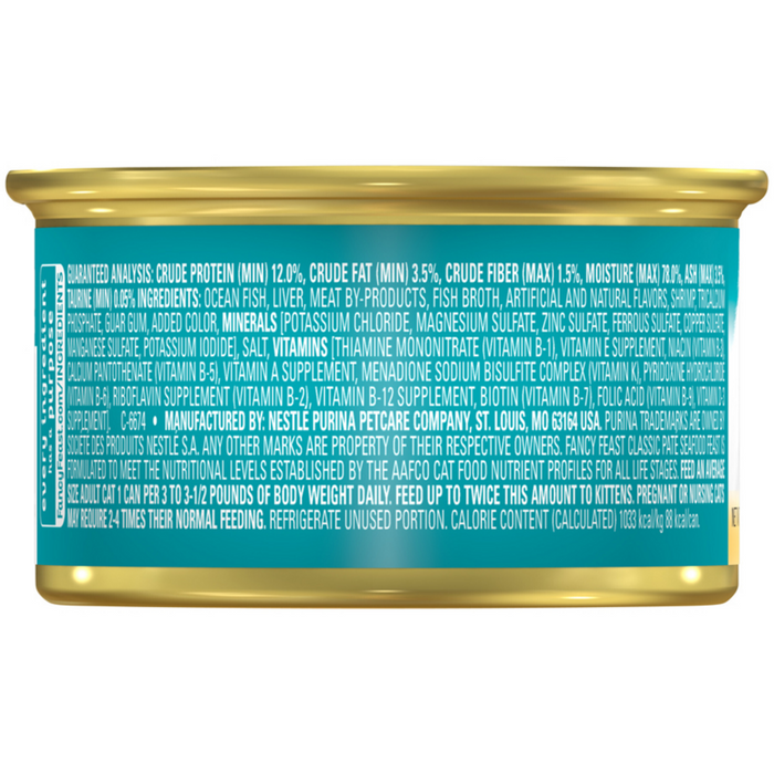 Fancy Feast Classic Pate Seafood Wet Cat Food