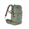 Sage green Fishpond Thunderhead submersible bag with orange TIZIP zipper