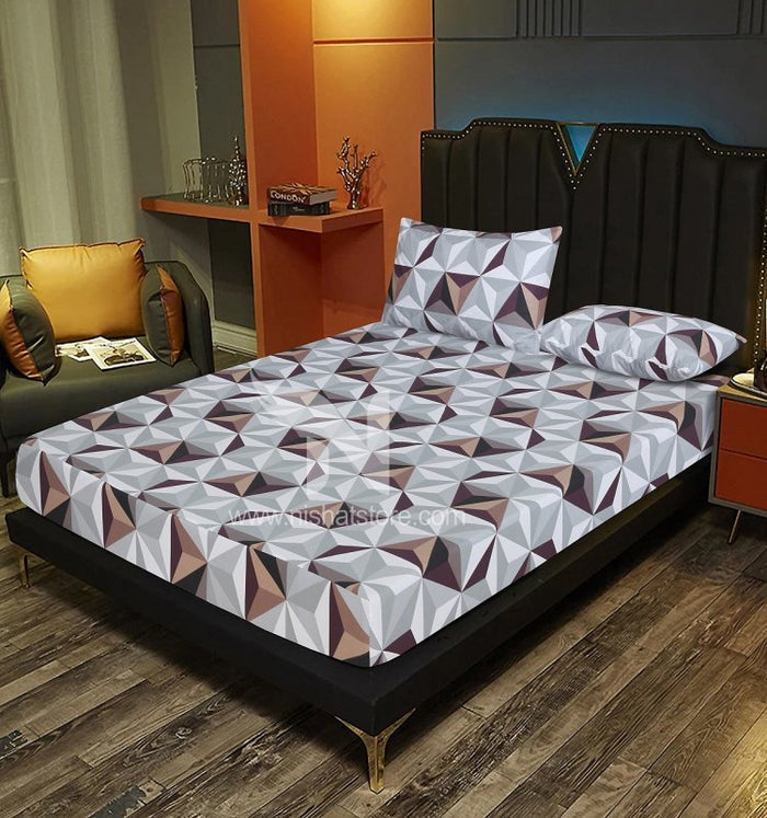 Fitted Double Bed Sheet DS 243 - Nishat Creative Store
