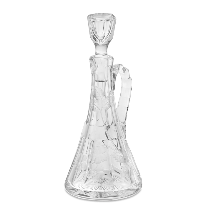 Floral Cut Glass Cruet