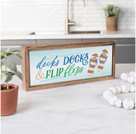 Framed Art Decks, Docks & Flip Flops