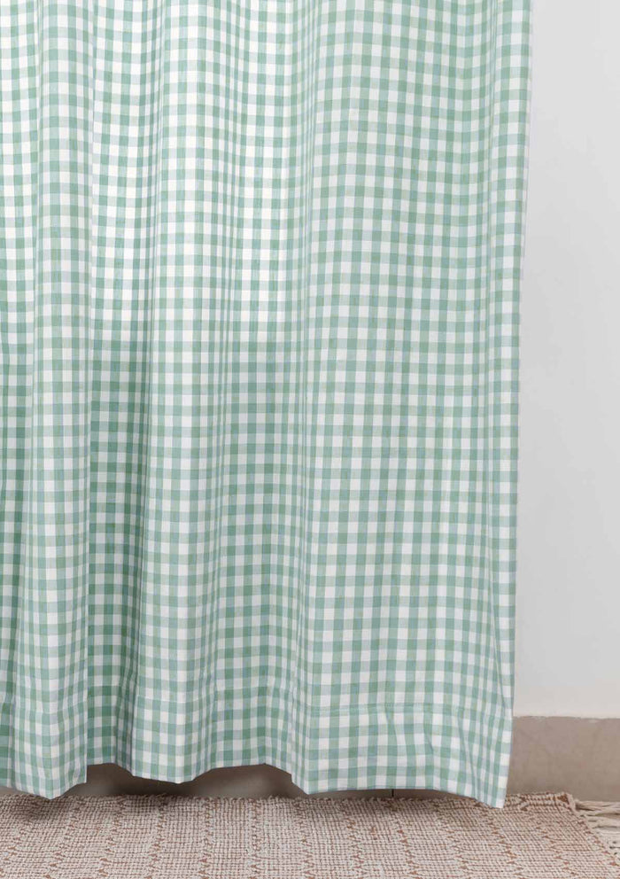 Gingham Sage Green Fabric