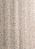 Gingko printed sheer Fabric - Beige