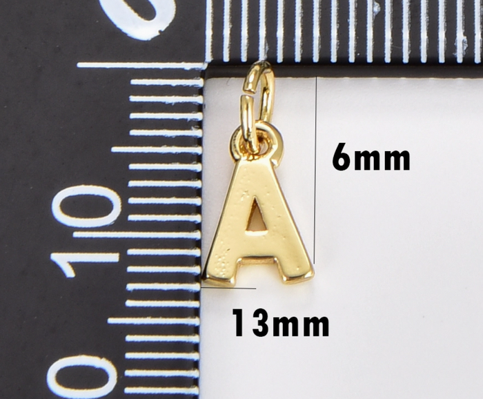Gold Uppercase Initial Pendants & Necklaces