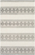 Hand Woven Contemporary Beige and Gray Bohemian Style Carved Design Wool Area Rug - The Rug Decor