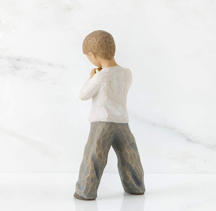 HEART OF GOLD FIGURE SCULPTURE HAND PAINTING WILLOW TREE BY SUSAN LORDI