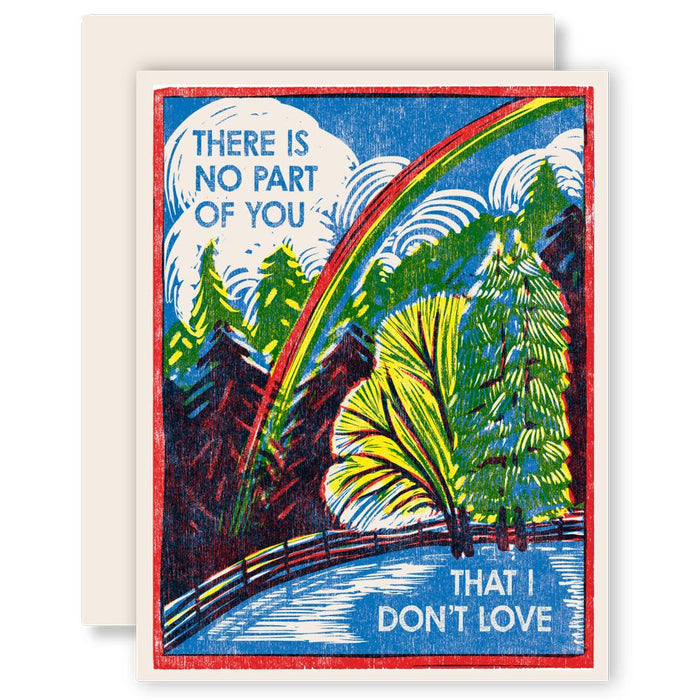 Heartell Press - No Part of You I Don't Love Letterpress Card-Heartell Press-treehaus
