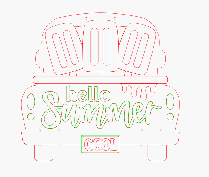 Hello Summer Ice Cream Truck